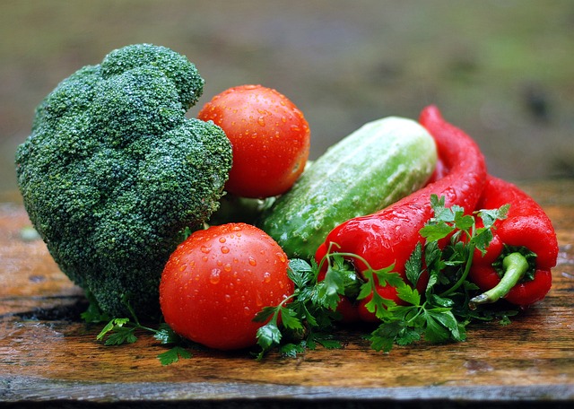 Verduras en invernaderos de jardín